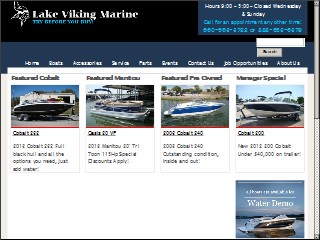 Web site www.lakevikingmarine.com, Lake Viking Marine Inc